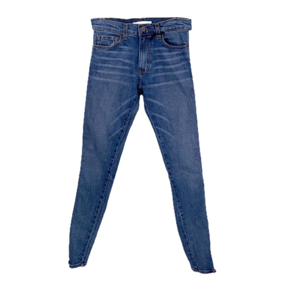 Tuxedo Stripe Skinny Ankle Jeans - Black